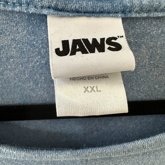 Blue "Jaws" XXL Universal Studios Tee Shirt - Picture 3 of 4